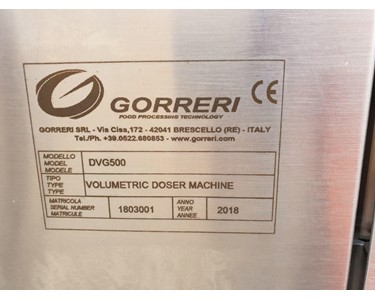 Gorreri - Pneumatic Driven Universal Depositor - Demo DVG500