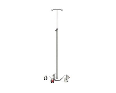 Freeway Medical - Infusion Pump Stand | FW8004 Stainless Upright 2 Hook