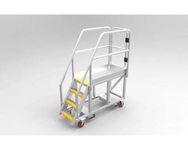 Access Platform | 925mm Mobile Aluminium Skinny Ladder