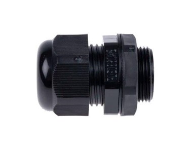 RS PRO - Black Roundtop IP68 Cable Gland M25