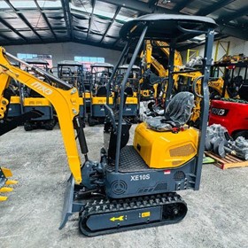 Diesel Mini Excavator XE10S Koop diesel with Swing Boom,ram at back