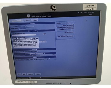 GE -  Logiq S8 Ultrasound Machine EX1894