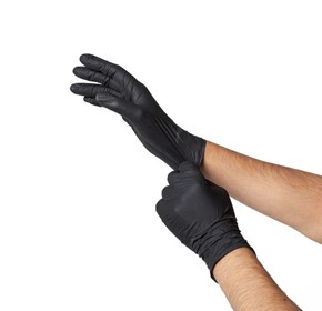 Saniflex Disposable Vinyl Gloves Powder Free | Black 100 Pack Saniflex Disposable Vinyl Gloves Powder Free | Black 100 Pack