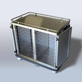 Fully Enclosed Meal Delivery Trolley