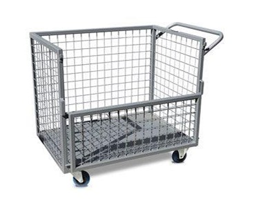 Caged Trolley With Fold-down Gate | ITC340