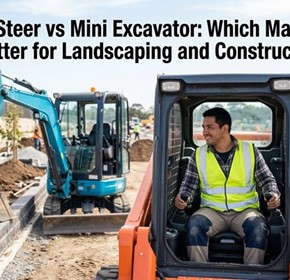 Skid Steer vs Mini Excavator: Which Machine Is Better for Landscaping and Construction?