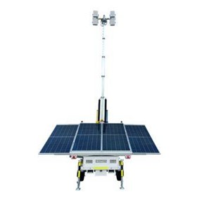 Solar Hybrid Lighting Tower Trailer Sunflare Hybrid | GP110K-H