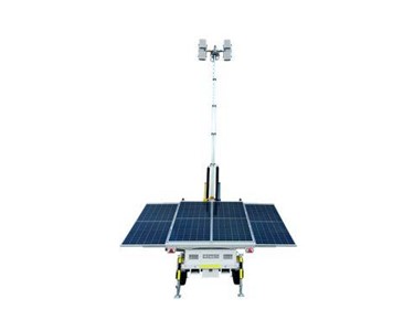 Globe Power - Solar Hybrid Lighting Tower Trailer Sunflare Hybrid | GP110K-H