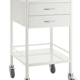 Double Drawer Trolley Powder Coated 