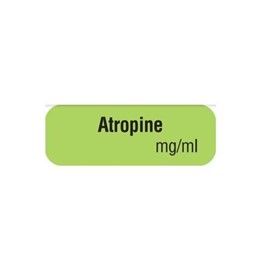 Drug Indentificaton Label - Gren & Grey | Atropine 10x35 