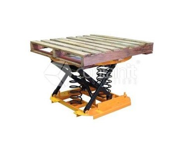Contain It - Spring Lift Pallet Positioners with Turntable