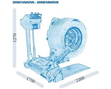 Giuliano - S556 Truck & Bus Tyre Changer for 13" to 27" wheels