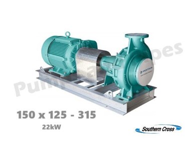 Southern Cross - 150x125-315 ISO Pro End Suction Pump | Spacer Coupling & Galv Base 