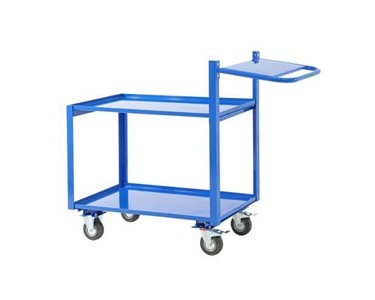 Durolla - General Purpose 2 Tier Trolley (with Extended Handle & Writing Shelf