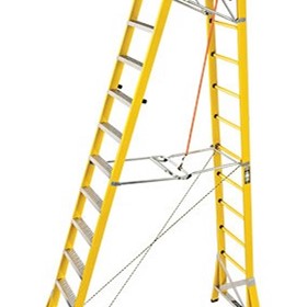 CorrosionMaster Fibreglass Platform Ladders