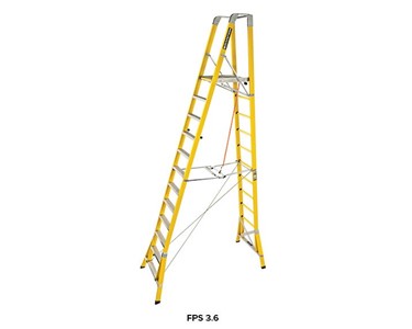 Branach CorrosionMaster Fibreglass Platform Ladder 12 Steps