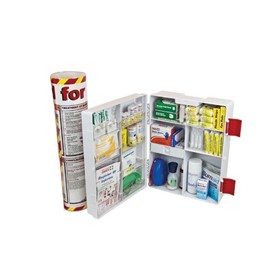 Burns Workplace First Aid Kit-ABS Wall Mount