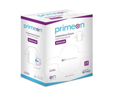 PrimeOn - Surgical Gown | Impervious Thumbs Up Regular Blue C75