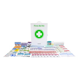 Large First Aid Kit Metal Cabinet 280 pcs | Commander 6 Series 