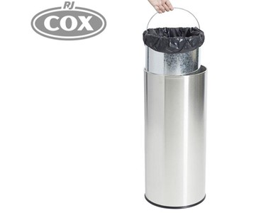 Compass - Stainless Steel Waste Bin with Removable Galvanised Liner