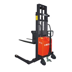 1500kg Semi-Electric Straddle Stacker 1600mm Lift Height