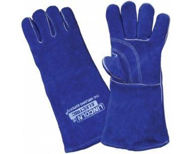 Lincoln - Premium Blue Leather Kevlar Welding Gloves