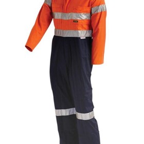 Lightweight 2-Tone Protective Coverall with Tape