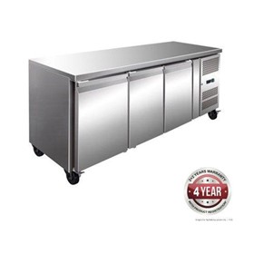 GN3100BT Tropicalised 3 Doors Gastronorm Underbench Freezer