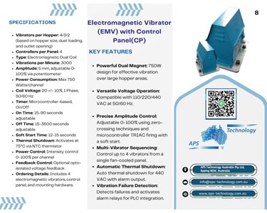 APS Technology Australia - Electromagnetic and Electric Vibrators