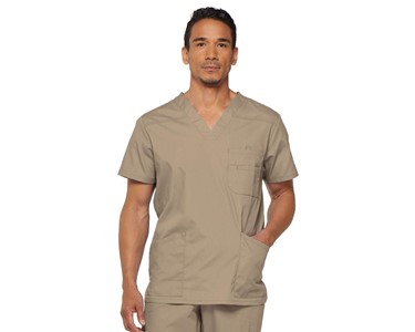 Dickies - 81906 EDS Mens V-neck Utility Medical Scrub Top with 3 Pockets ID Loop