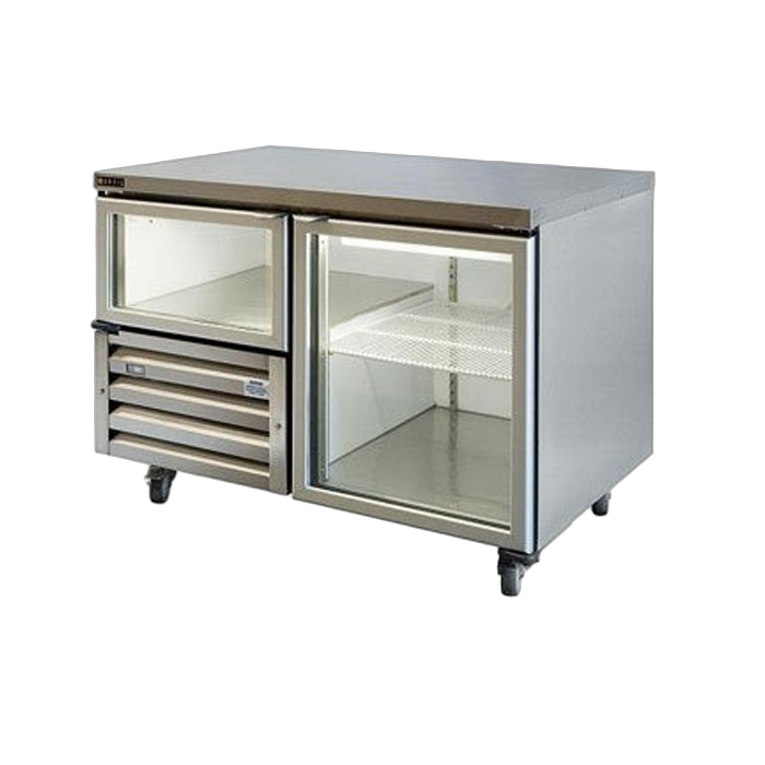 Glass Door Under Bench Fridge
