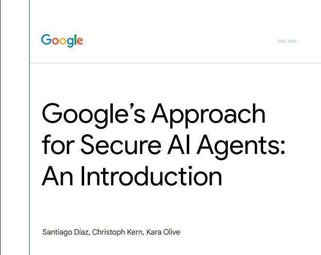 <div>Giới thiệu c&aacute;ch tiếp cận của Google về bảo mật AI Agent</div>