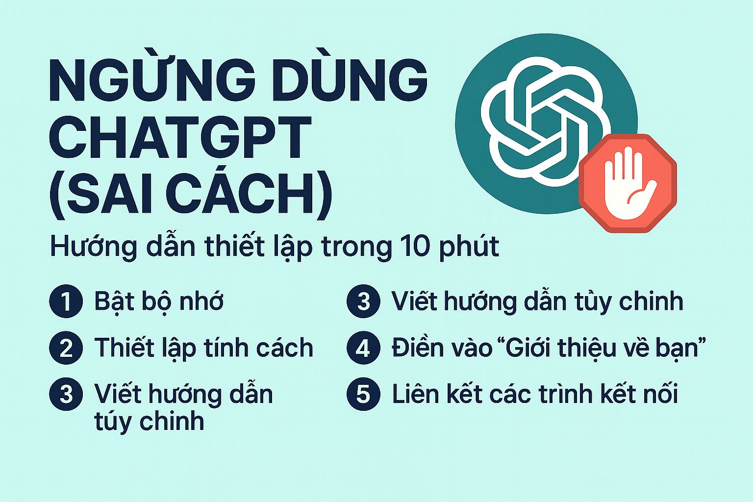 <div>Ngừng sử dụng ChatGPT (sai c&aacute;ch)</div>