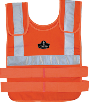 Cooling products, such as this Change Cooling Vest from Pryme, helps keep workers cooler, safer and more productive at a constant 14°C – regardless of the ambient air temperature.