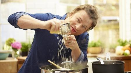 Jamie Oliver of the Ministry of Food Australia to announce the opening of a cooking school at the Clem Jones Centre in Carina. Photography: David Loftus Source: Courier Mail