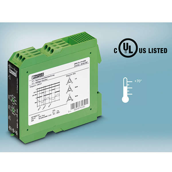 The new EMD-SL-PH-690 monitoring relay from Phoenix Contact