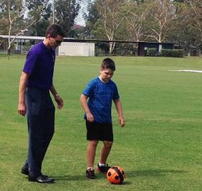 A robotic soccer ball is helping people with vision impairment improve their game participation. (Image: UQ)