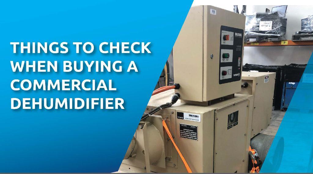 Questions to ask when choosing a commercial dehumidifier