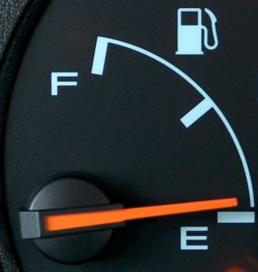 Running on empty: fuel savings in the manufacturing process have not translated to on-road savings.