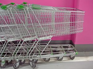Empty trolleys: Australia's food manufacturers are struggling to battle weak consumer spending.