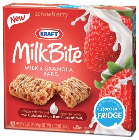 Kraft Foods claims to be raising the bar in snacking with its new Kraft Milkbite Milk & Granola Bars.