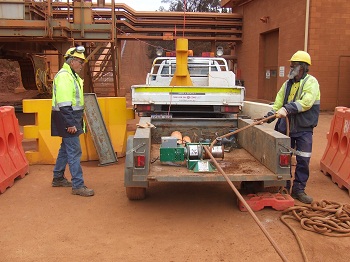 The Kennards Lift & Shift winch at the Boddington bauxite mine.