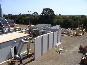 fabricated material used in sound wall