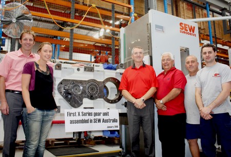The SEW-Eurodrive Australia industrial gear-unit team are now assembling X-Series units.