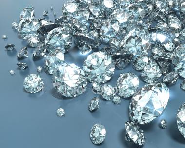 The size of the diamond crystal affects how it emits light.