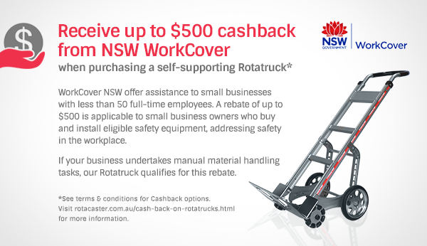 Receive up to $500 cashback from NSW WorkCover