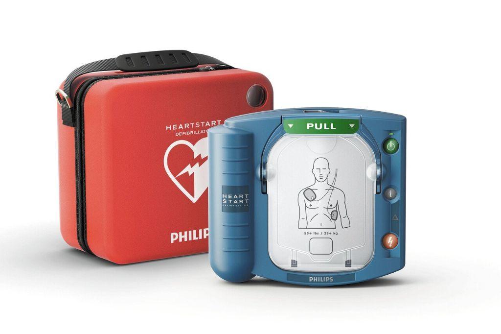 Philips heartstart defibrillator wall cabinet