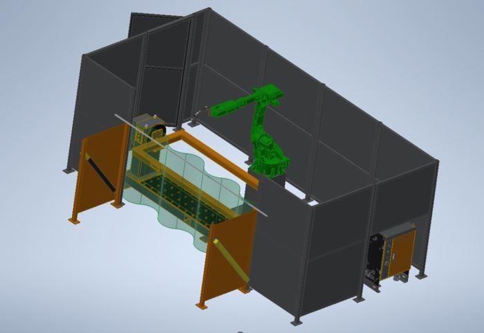 Advanced Robotics Robotic Welding System Single Axis Rotator