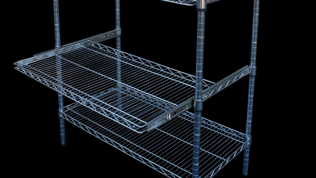 Sterimesh Wire Shelving with Telescopic Shelves