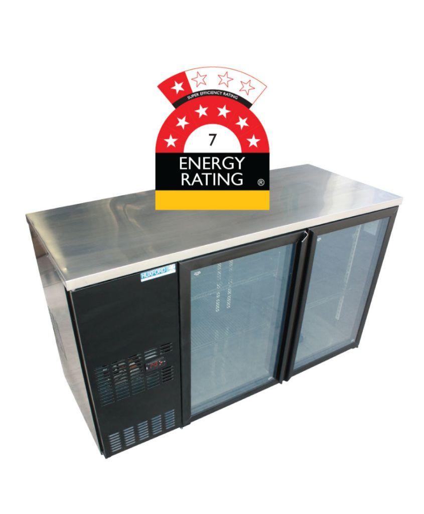 Huxford Back Bar Fridge Underbar Commercial Display Fridge HBBR2